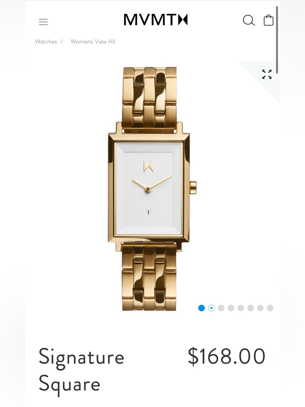 MVMT Signature Square Charlie
24mm Gold Stainless Steel
Women's Watch MFO3-G